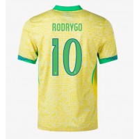 Maglie da calcio Brasile Rodrygo Goes #10 Prima Maglia Copa America 2024 Manica Corta